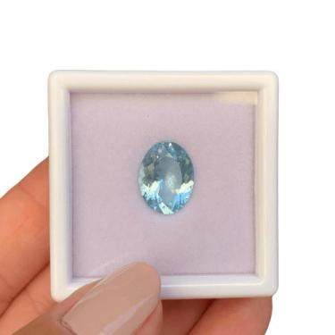 Imagem de Água Marinha Azul Oval 4,21ct (2) - ENE2ESE