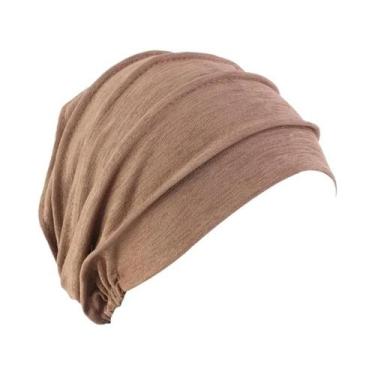 Imagem de Touca Feminina Lisa Elástica Para Quimioterapia, Hijab Interno E Turba