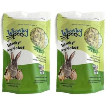 Imagem de Wheeky Flocos de Ervilha 113 g Petisco para Pequenos Animais Pacote co