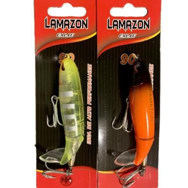 Imagem de Kit 2 Isca Artificial Superfície Rabo Giratório Estilo Hélice 9cm 13g 