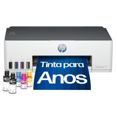 Imagem de Impressora HP Smart Tank 210 com Tanque de Tinta Colorida - Com Wi-Fi - USB 2.0 de alta velocidade. Funções da impressora: Imprimir. Cor: ‎Branco (3D4L5A)
