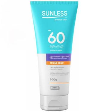 Imagem de Protetor Solar Sunless Corporal Toque Seco FPS 60 200g - Farmax