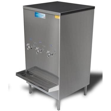 Imagem de Bebedouro Industrial em Aço Inox 3 Torneiras KTN 110V