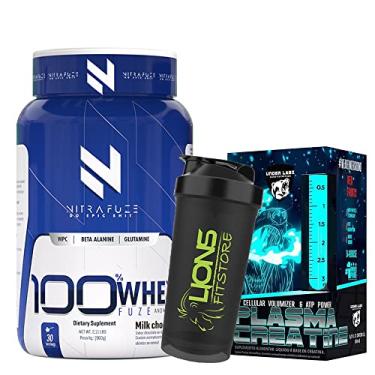 Imagem de 100% Whey Fuze 960g Original Leite Nitra Fuze Under Labz + Plasma Creatine 450ml Red Fruits - Under Labz + Coqueteleira