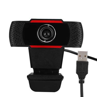 Imagem de Webcam USB, câmera PC HD com microfone para computador desktop, webcam PC para YouTube, videochamada Skype, estudando, conferência