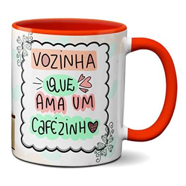 Imagem de Caneca Feliz Dia Dos Avós Vozinha Que Ama Um Cafezinho (Vermelha)