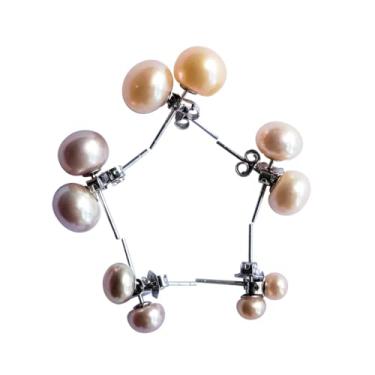 Imagem de Alevel 3-11 mm pérola real cultivada em água doce, prata esterlina 925 simples pingente e colar de brincos, presentes femininos, 4-8mm, Pérola Prata esterlina, Pérola