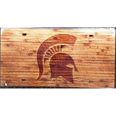 Imagem de WinCraft Placa de licença acrílica especialidade Michigan State University S11539