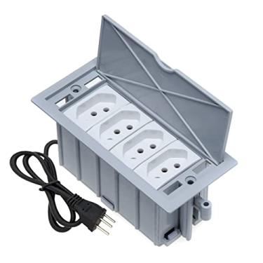 Imagem de Kit Caixas De Tomadas 4 Blocos Basculante Com 4 Tomadas 20A