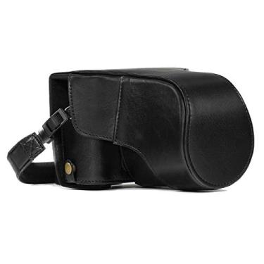 Imagem de MegaGear Ever Ready Capa de couro para câmera e alça compatível com Fujifilm X-T30, X-T20, X-T10 (lentes de 16 a 50 mm/18 a 55 mm), Preto