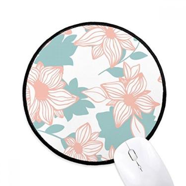 Imagem de DIYthinker Blue Curacao Flower Plant Paint Mouse Pad Desktop Office Tapete redondo para computador