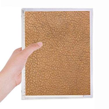Imagem de Caderno de couro com design abstrato diário de folhas soltas recarregável diário de papelaria