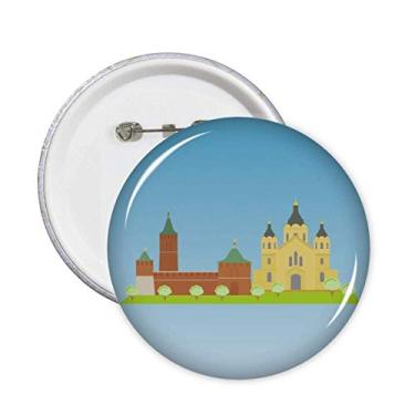Imagem de Nizhny Novgorod Alfinetes de símbolo nacional da Rússia Emblema de botão Decoração 5 peças