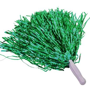 Imagem de baotongle 12 peças de pompons divertidos de torcida com espírito esquadrão de líderes de torcida acessório para festa dança esportes (verdes)