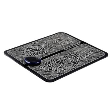 Imagem de Tapete Massageador de pé EMS recarregável por USB, estimulador elétrico dos pés, melhora a circulação, relaxa a rigidez dos músculos, alivia a dor nos pés e nas pernas, Tapete de almofada de massagem de pés dobravel portatil acupuntura.