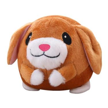 Imagem de Brinquedo de pelúcia ativo para animais de estimação | Brinquedo de pelúcia elétrico para animais de estimação pulando | Brinquedo de cachorro em movimento falante | Brinquedo eletrônico de pelúcia lavável de porco de desenho animado | Brinquedos interativos para cães para animais de estimação, gato