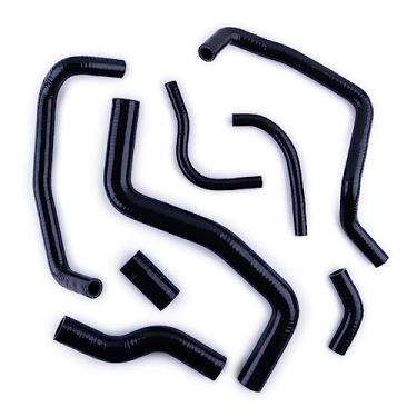 Imagem de JOIUYOLJ Kit de mangueira de radiador de silicone de 3 camadas compatível com Toyota Corolla Levin 1991-2000 AE101 AE111 AE102 1.6L 1.8L 4A-FE 7A-FE... (preto)