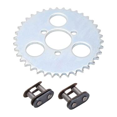 Imagem de Sistema de motor de roda dentada T8F, roda dentada de roda de corrente traseira T8F 38T, diâmetro de 101 mm portátil para scooter de 2 tempos 43Cc 49Cc