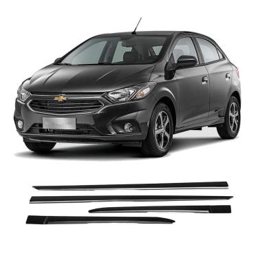 Imagem de Friso Lateral Gm Onix 2012 A 2024 Preto Cromado 7356A