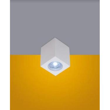Imagem de Spot sobrepor branco quadrado kube para par20 - Ideal Iluminação