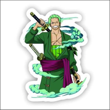 Imagem de Adesivo Sticker Vinil Impermeável One Piece Zoro - EMPIRE GAMER