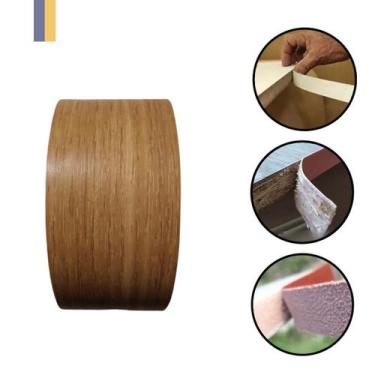 Imagem de Fita De Borda Para Madeira Mdf Jequitiba Rosa Duratex 22mm X 20m Acaba