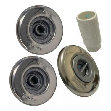 Imagem de 1 Dispositivo Aspiração 2 Retorno Pratic Inox Sodramar