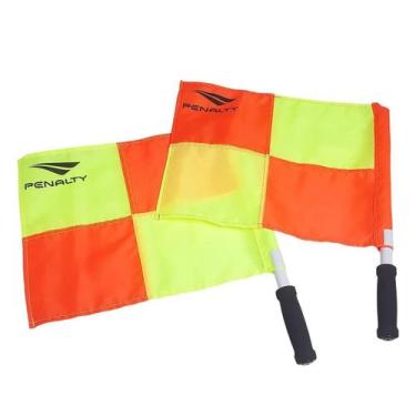 Imagem de Kit Com 2 Bandeirinha para Árbitro Penalty, Amarelo, Laranja