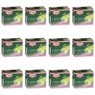 Imagem de Kit c/ 12 Chá de Seis Ervas 10 sachês cada - Dr. Oetker 