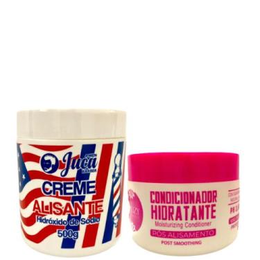 Imagem de Kit 9 Creme Alisante White 500g + 9 Mascara Pós Química 300g - Juca Fo