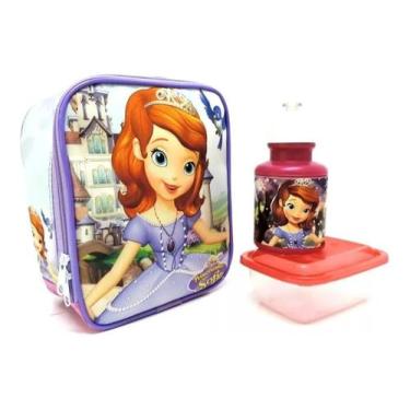 Imagem de Lancheira Térmica Infantil Escolar Princesa Sofia Roxa F5 - proprio