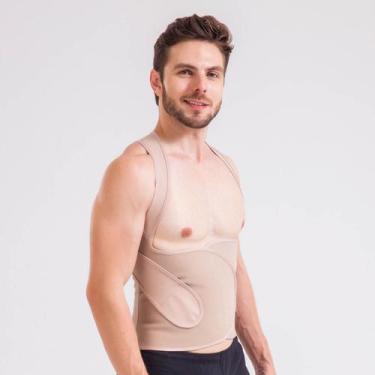 Imagem de 080CP Corretor Postural masculina Cinta Modeladora - Esbelt, Chocolate