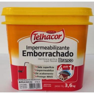 Imagem de Imper. emborrachado branco 3,6 kg - TELHACOR