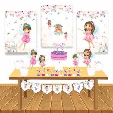 Imagem de Kit Festa Infantil Menina Fadas Decoração Lembrancinha - Cg Mimo Kids