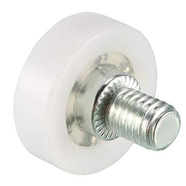 Imagem de 2 peças da uxcell de rolamento de rolamento de polia deslizante com roda de rolamento de rolamento de 19 x 6 x 2 mm rosqueada para roda da roda M68 branca