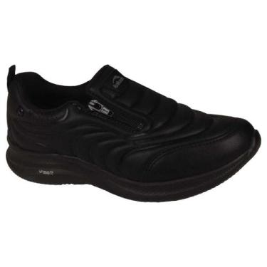 Imagem de Tênis Esportivo Feminino Calce Fácil Fitness Kolosh K7032a, Preto, Pre