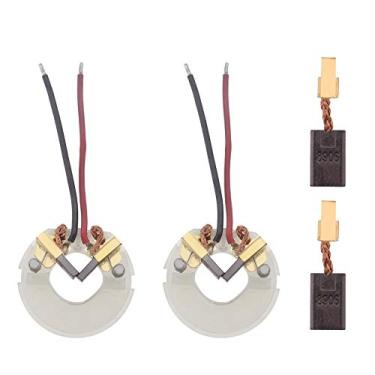 Imagem de SING F LTD 2 peças de suporte de escova de carbono e par de escovas de carvão 3 x 8 x 13 mm compatível com peças de ferramentas elétricas HILTI SFC14A SFC14-A SFC 22-A 22A