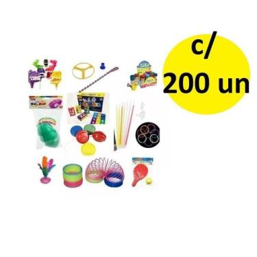 Imagem de Kit 200 Brinquedos Dia Das Crianças Cosme Damião Sortidos - Lynx