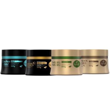 Imagem de Cronograma Haskell Cachos Sim, Mandioca, Murumuru e Cavalo Forte 300g