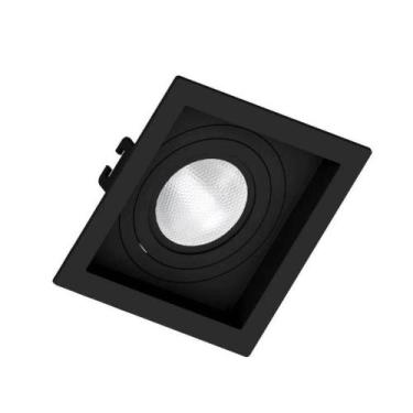 Imagem de Spot Embutir Par20 Quadrado Preto Recuado - SaveEnergy - Save Energy