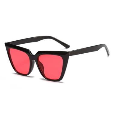 Imagem de Óculos de sol olho de gato clássico feminino óculos de sol tons anti luz azul armação de óculos feminino (C6)