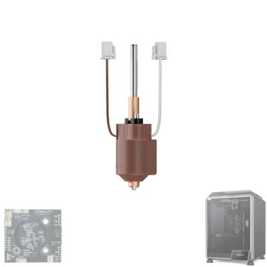Imagem de Kit de bloco de aquecimento de cerâmica Creality K1C/K1 MAX/K1/K1 SE com bocal de troca rápida, atualização de link de pressão - alta condutividade térmica e impressão de alto fluxo, resistente a 300