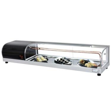 Imagem de B-VFRS1950 - Vitrine Refrigerada Beta Sushi 1,95m Prata - 220V - Omega