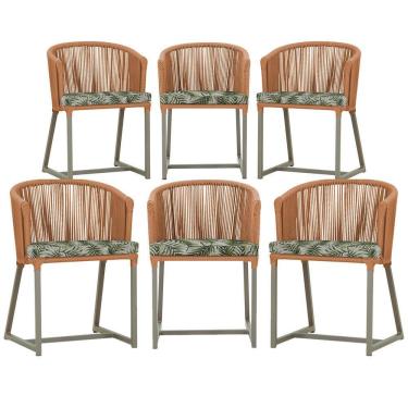 Imagem de 6 Cadeiras de Jantar Área Noronha em Alumínio