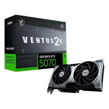 Imagem de Placa de Vídeo MSI RTX 5070 12GB GDDR7 192 Bits Ventus 2x OC 912-V532-