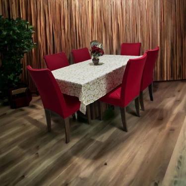 Imagem de Kit 6 Capas P/ Cadeiras Jantar Malha C/elástico Varias Cores - MC DECO