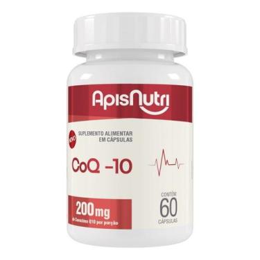 Imagem de Coenzima Q10 200mg (60 caps) - Padrão: Único - Apisnutri