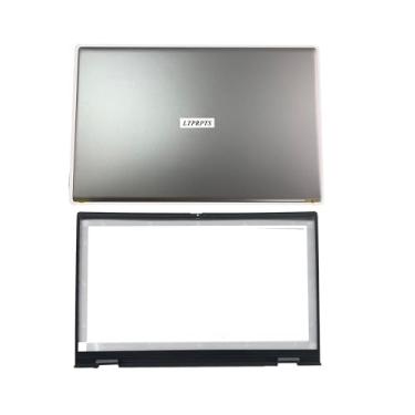 Imagem de Capa traseira LCD de substituição para laptop tampa traseira e moldura frontal para Dell Inspiron 15 Pro 5510 5515 5518 0CHFVW CHFVW 05WK5X Prata