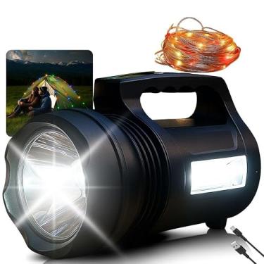 Imagem de Lanterna LED Recarregável Camping 3em1 10000mAh 6 Modos Iluminação Fita LED RGB 10M Power Bank USB Tipo C IPX6 Emergência Pesca Noturna Trilha Barraca