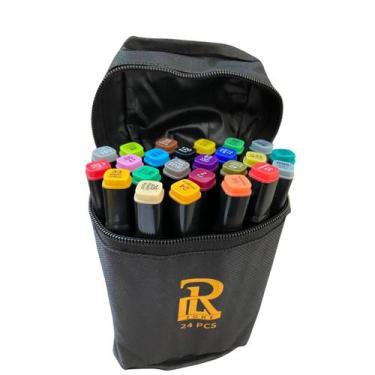 Imagem de Conjunto de Canetas Marcadores Artísticos para Colorir Desenho Profess